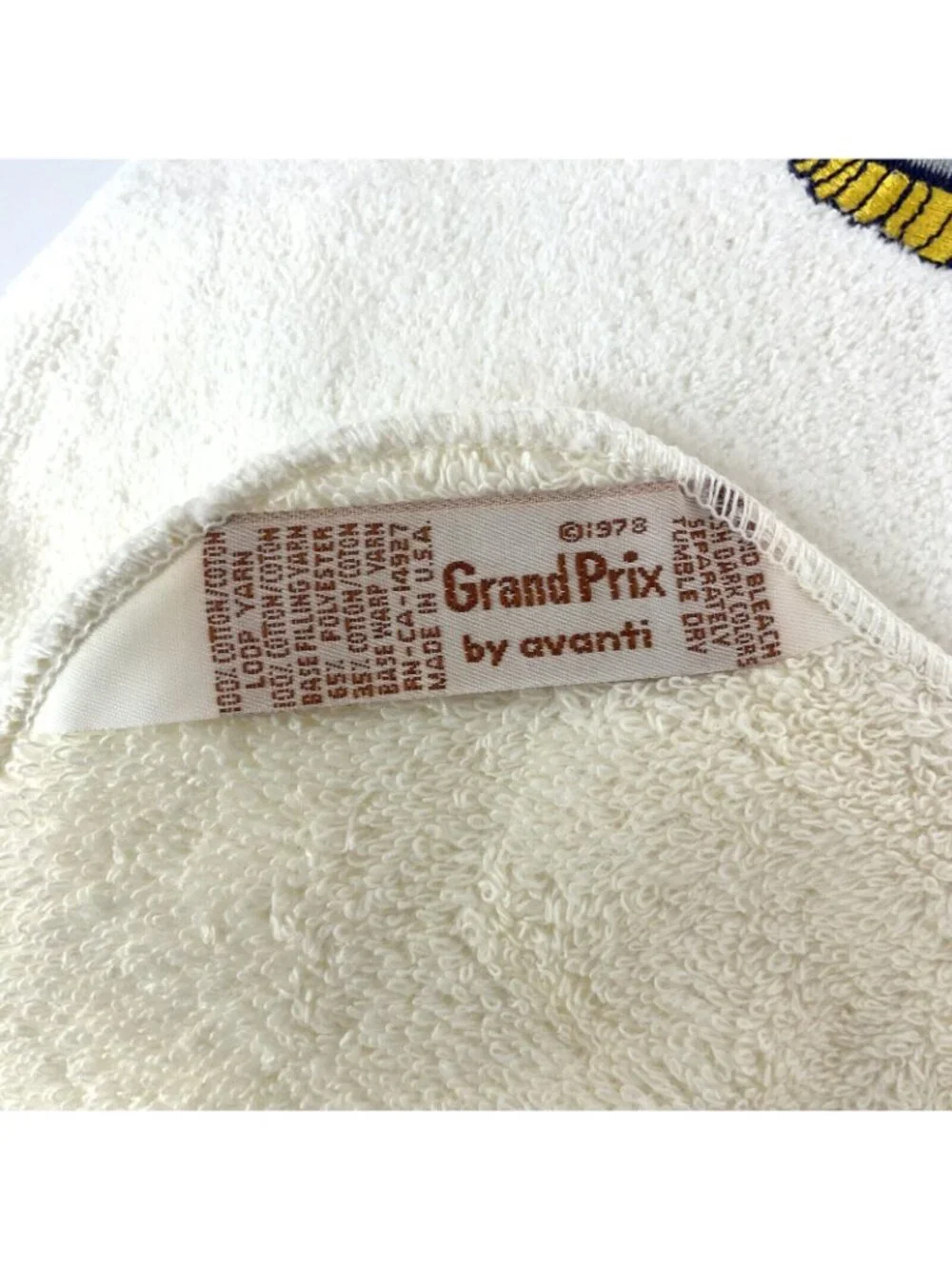 Scrubbing Bubbles Bath Towel & Washcloth Set 1978 Avanti Grand Prix Promo Cotton